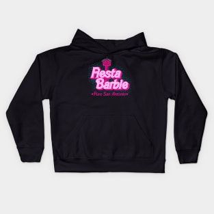 Fiesta Girl in Pink Puro San Antonio Kids Hoodie